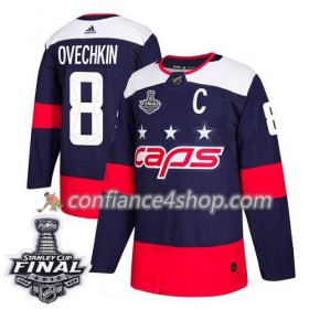 Adidas Maillot de Hockey Washington Capitals Alex Ovechkin 8 2018 Stanley Cup Final Patch Stadium Series Authentic - Homme